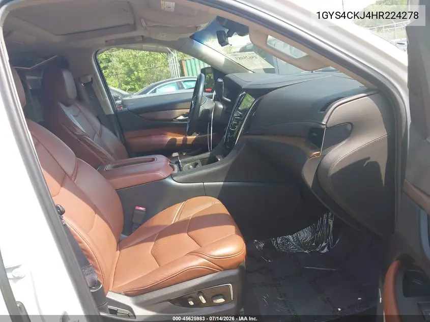 2017 Cadillac Escalade Premium Luxury VIN: 1GYS4CKJ4HR224278 Lot: 45625983