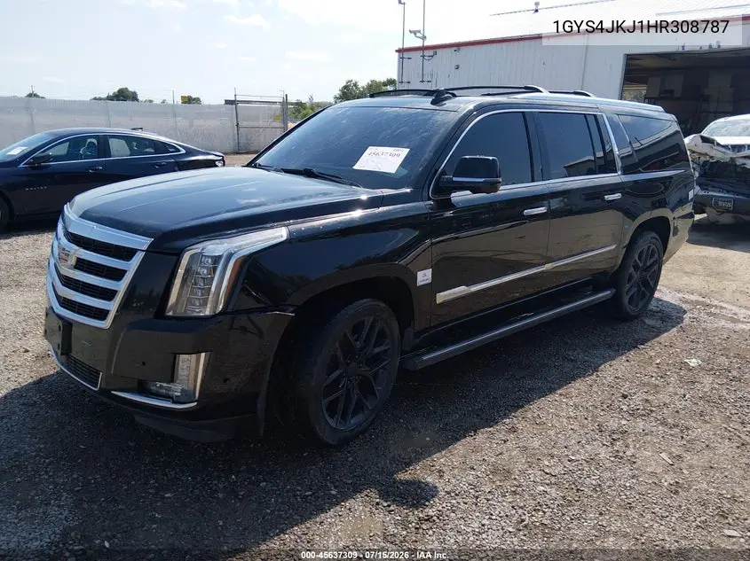 2017 Cadillac Escalade Esv Premium Luxury VIN: 1GYS4JKJ1HR308787 Lot: 45637309