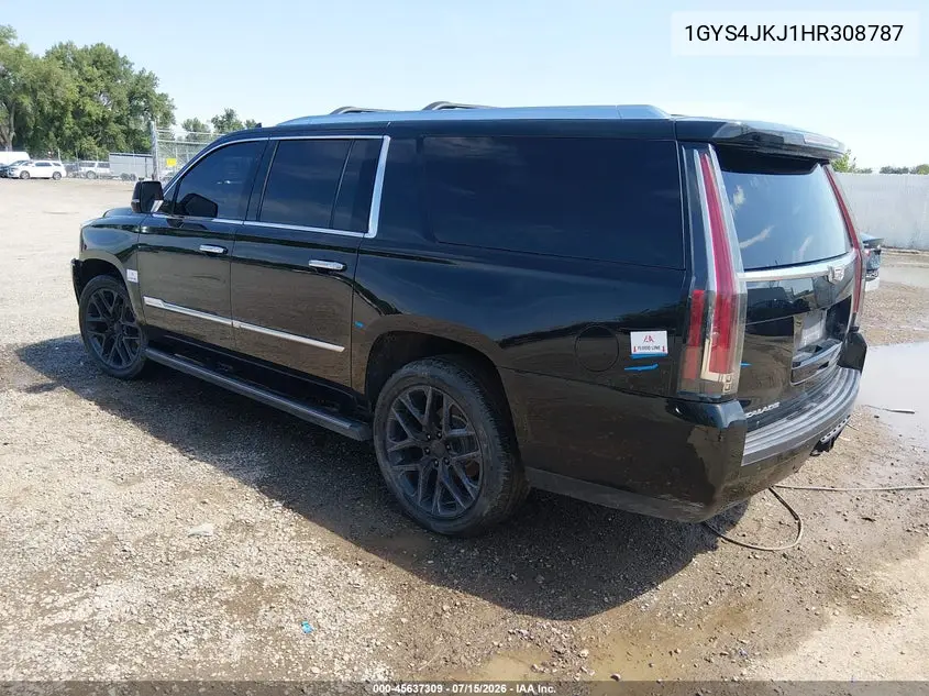 2017 Cadillac Escalade Esv Premium Luxury VIN: 1GYS4JKJ1HR308787 Lot: 45637309