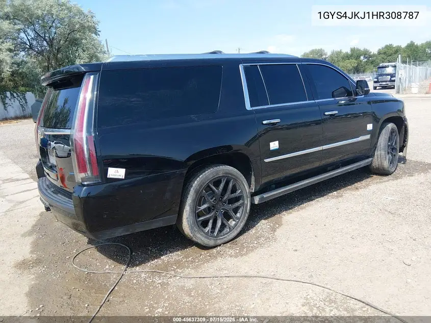 2017 Cadillac Escalade Esv Premium Luxury VIN: 1GYS4JKJ1HR308787 Lot: 45637309