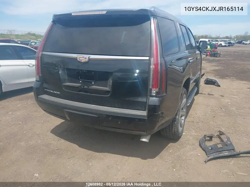 2018 Cadillac Escalade Premium Luxury VIN: 1GYS4CKJXJR165114 Lot: 12608982