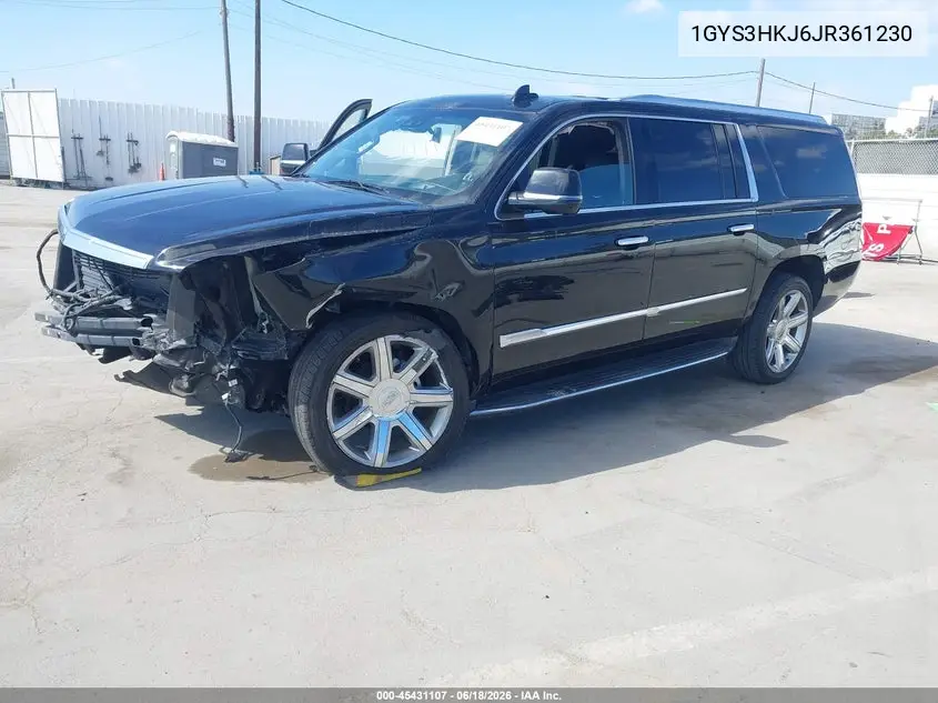 2018 Cadillac Escalade Esv Luxury VIN: 1GYS3HKJ6JR361230 Lot: 45431107