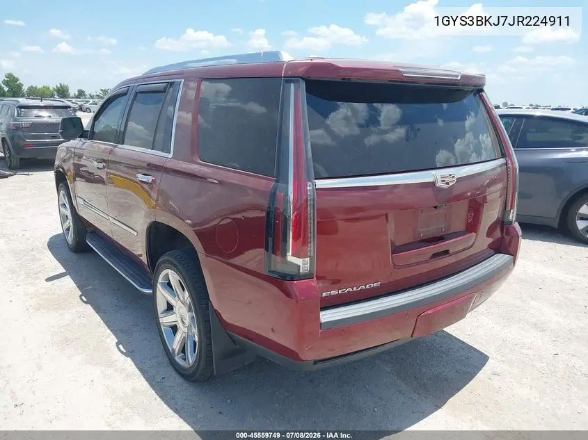 2018 Cadillac Escalade Luxury VIN: 1GYS3BKJ7JR224911 Lot: 45559749