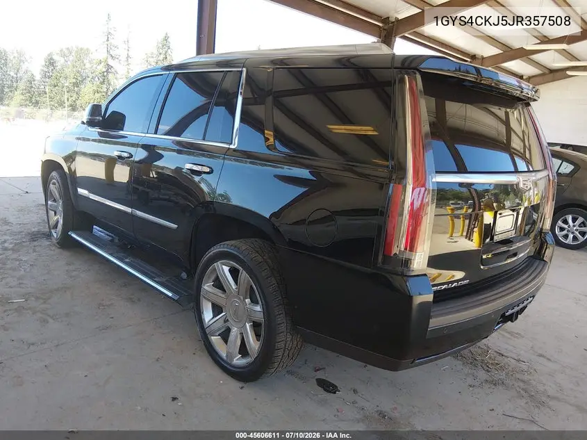 2018 Cadillac Escalade Premium Luxury VIN: 1GYS4CKJ5JR357508 Lot: 45606611