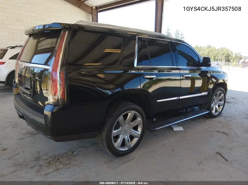 2018 Cadillac Escalade Premium Luxury VIN: 1GYS4CKJ5JR357508 Lot: 45606611