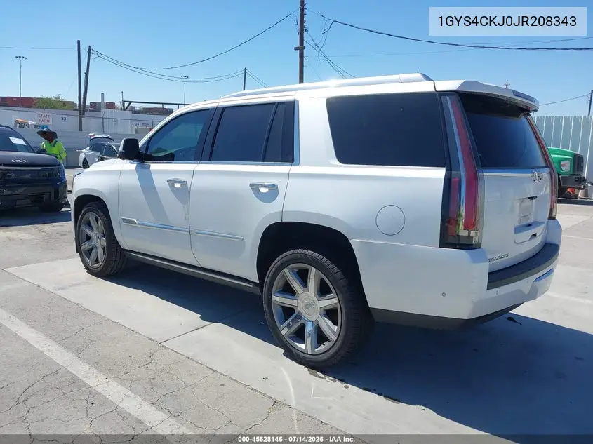 2018 Cadillac Escalade Premium Luxury VIN: 1GYS4CKJ0JR208343 Lot: 45628146