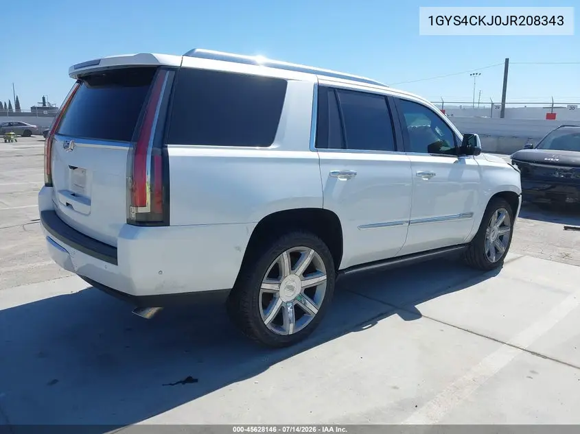 2018 Cadillac Escalade Premium Luxury VIN: 1GYS4CKJ0JR208343 Lot: 45628146