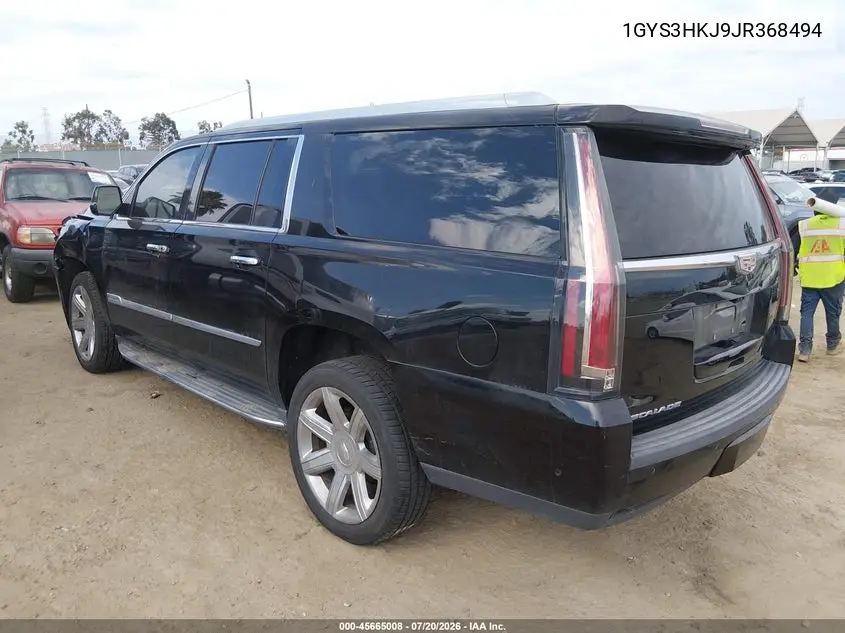 2018 Cadillac Escalade Esv Luxury VIN: 1GYS3HKJ9JR368494 Lot: 45665008