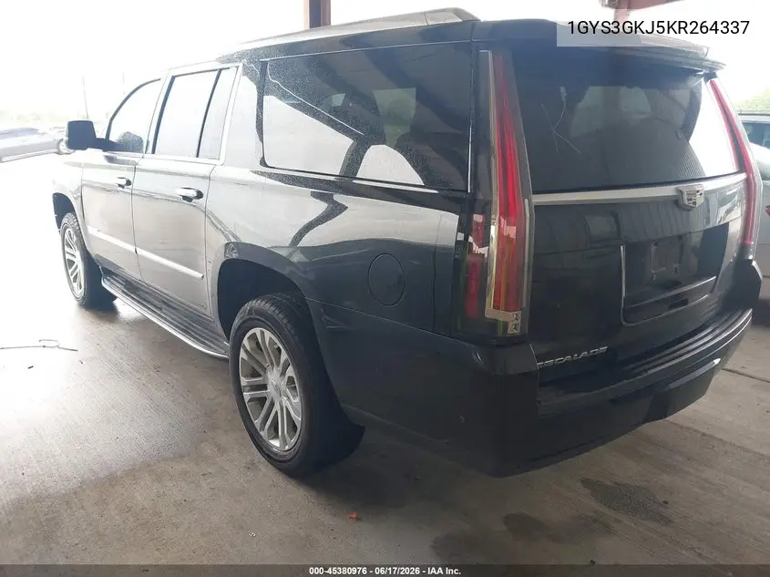 2019 Cadillac Escalade Esv Standard VIN: 1GYS3GKJ5KR264337 Lot: 45380976