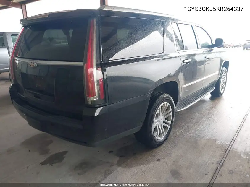 2019 Cadillac Escalade Esv Standard VIN: 1GYS3GKJ5KR264337 Lot: 45380976