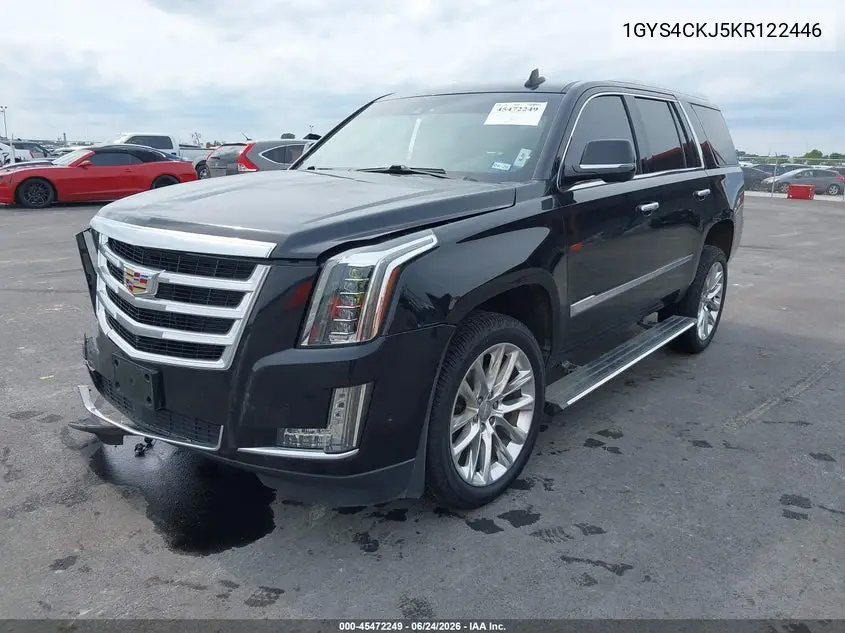 2019 Cadillac Escalade Premium Luxury VIN: 1GYS4CKJ5KR122446 Lot: 45472249