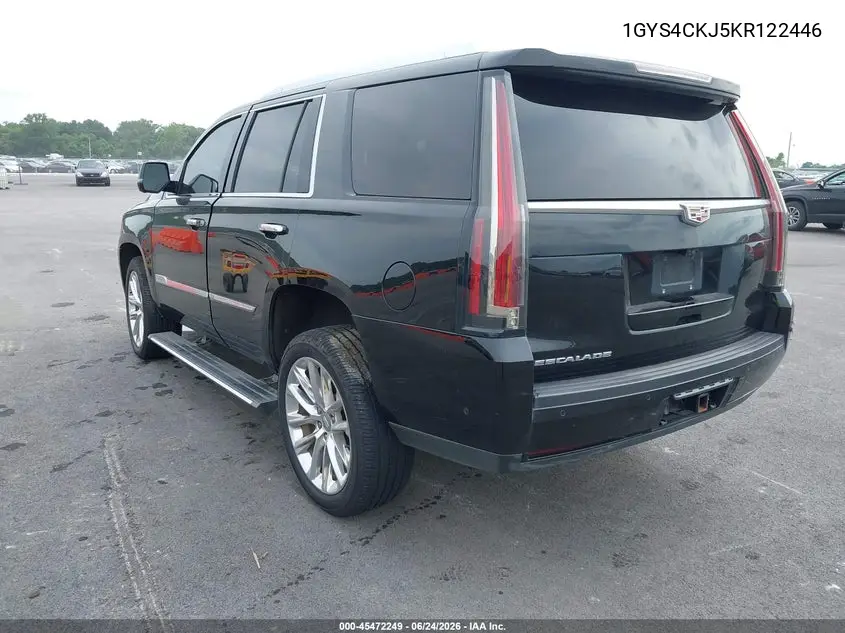 2019 Cadillac Escalade Premium Luxury VIN: 1GYS4CKJ5KR122446 Lot: 45472249