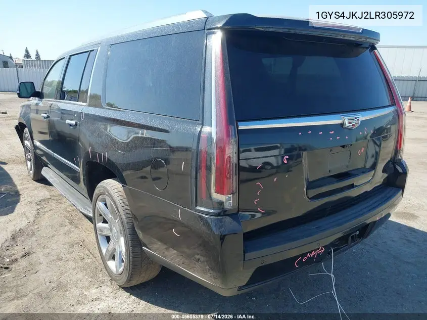 2020 Cadillac Escalade Esv 4Wd Premium Luxury VIN: 1GYS4JKJ2LR305972 Lot: 45605379
