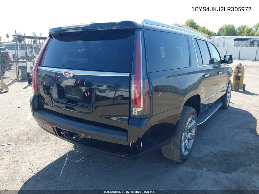 2020 Cadillac Escalade Esv 4Wd Premium Luxury VIN: 1GYS4JKJ2LR305972 Lot: 45605379