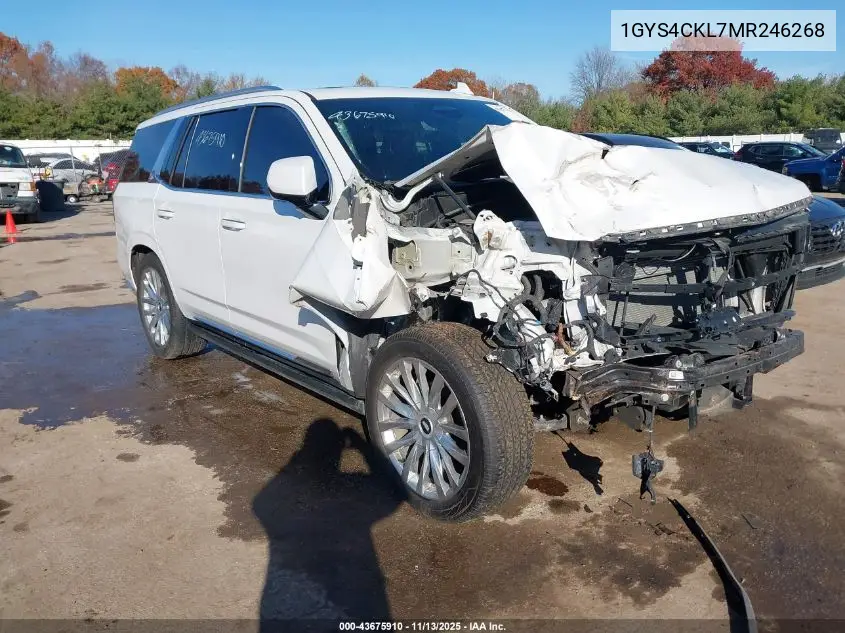 1GYS4CKL7MR246268 2021 Cadillac Escalade 4Wd Premium Luxury