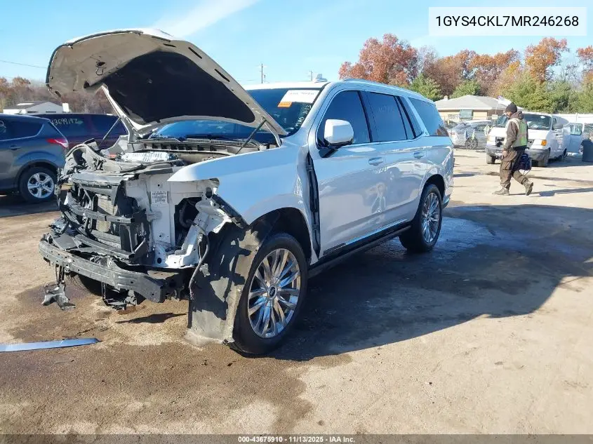 1GYS4CKL7MR246268 2021 Cadillac Escalade 4Wd Premium Luxury
