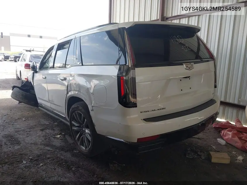 2021 Cadillac Escalade 4Wd Sport Platinum VIN: 1GYS4GKL2MR254589 Lot: 45648836