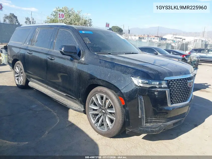 2021 Cadillac Escalade Esv 2Wd Premium Luxury VIN: 1GYS3LKL9MR225960 Lot: 45672789