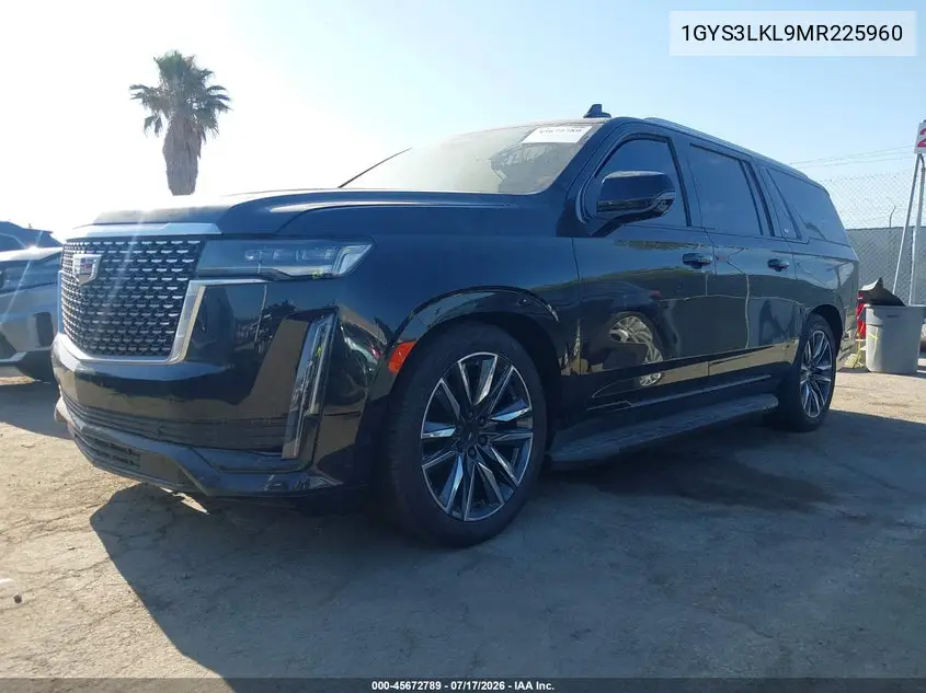 2021 Cadillac Escalade Esv 2Wd Premium Luxury VIN: 1GYS3LKL9MR225960 Lot: 45672789