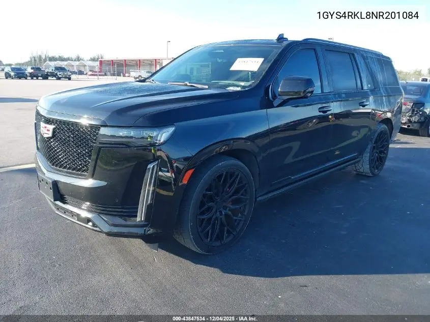 1GYS4RKL8NR201084 2022 Cadillac Escalade Esv 4Wd Sport Platinum