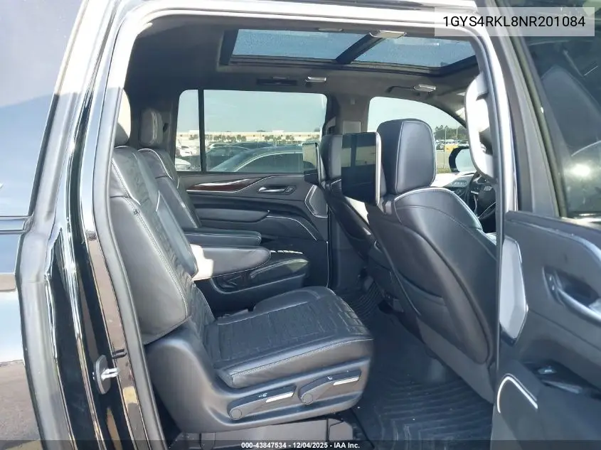 1GYS4RKL8NR201084 2022 Cadillac Escalade Esv 4Wd Sport Platinum