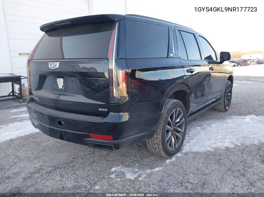 1GYS4GKL9NR177723 2022 Cadillac Escalade 4Wd Sport Platinum