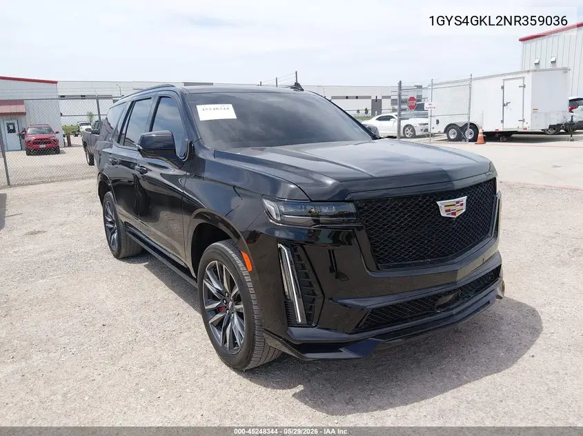 2022 Cadillac Escalade 4Wd Sport Platinum VIN: 1GYS4GKL2NR359036 Lot: 45248344