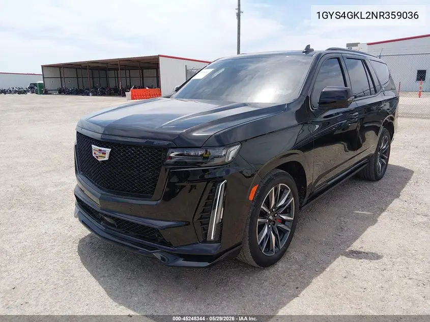 2022 Cadillac Escalade 4Wd Sport Platinum VIN: 1GYS4GKL2NR359036 Lot: 45248344