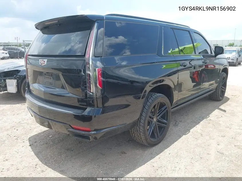 2022 Cadillac Escalade Esv 4Wd Sport Platinum VIN: 1GYS4RKL9NR156902 Lot: 45570545