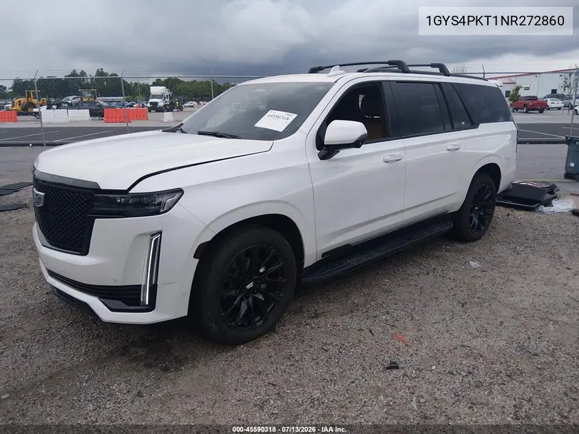 2022 Cadillac Escalade Esv 4Wd Sport VIN: 1GYS4PKT1NR272860 Lot: 45590318