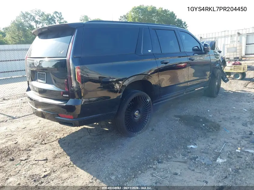 2023 Cadillac Escalade Esv 4Wd Sport Platinum VIN: 1GYS4RKL7PR204450 Lot: 45338063
