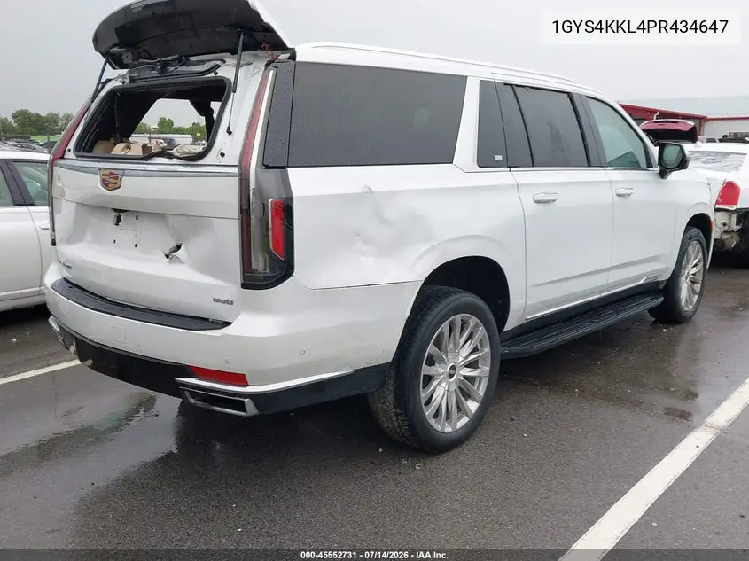 2023 Cadillac Escalade Esv 4Wd Premium Luxury VIN: 1GYS4KKL4PR434647 Lot: 45552731