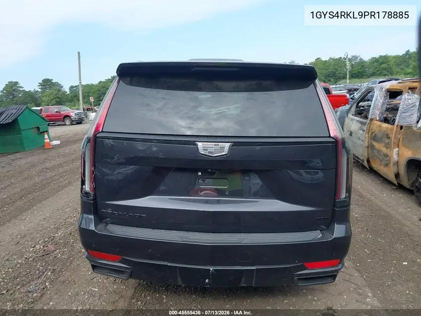 2023 Cadillac Escalade Esv 4Wd Sport Platinum VIN: 1GYS4RKL9PR178885 Lot: 45555436