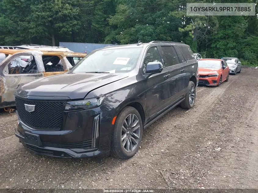 2023 Cadillac Escalade Esv 4Wd Sport Platinum VIN: 1GYS4RKL9PR178885 Lot: 45555436