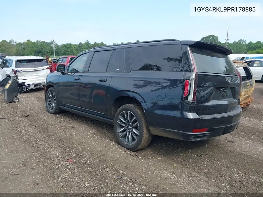 2023 Cadillac Escalade Esv 4Wd Sport Platinum VIN: 1GYS4RKL9PR178885 Lot: 45555436