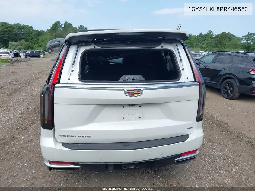 2023 Cadillac Escalade Esv 4Wd Premium Luxury VIN: 1GYS4LKL8PR446550 Lot: 45597219