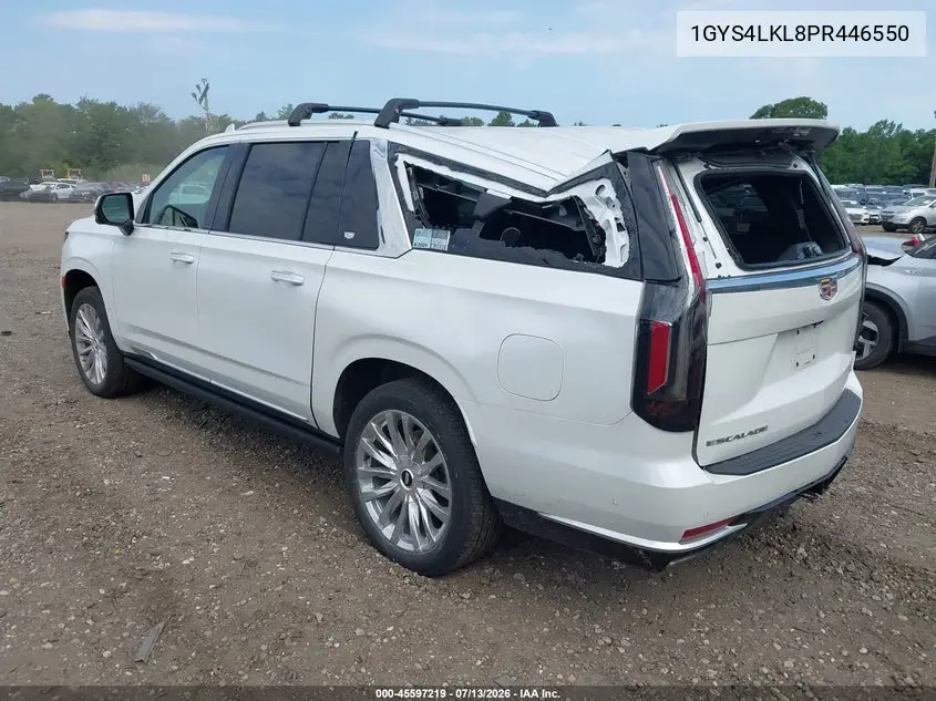 2023 Cadillac Escalade Esv 4Wd Premium Luxury VIN: 1GYS4LKL8PR446550 Lot: 45597219