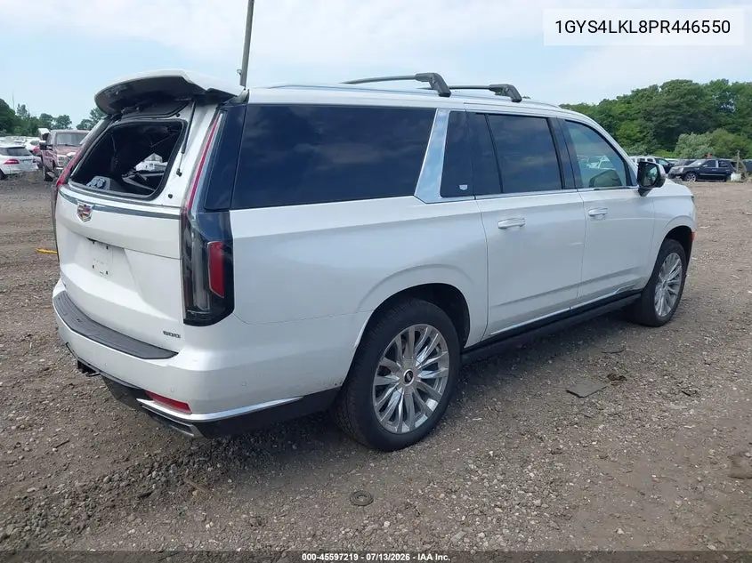 2023 Cadillac Escalade Esv 4Wd Premium Luxury VIN: 1GYS4LKL8PR446550 Lot: 45597219