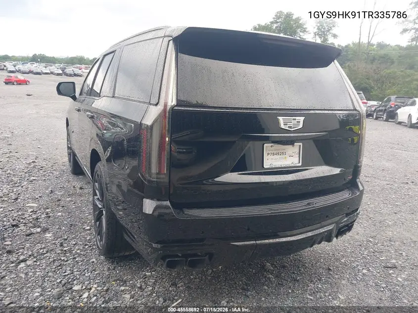 2026 Cadillac Escalade V VIN: 1GYS9HK91TR335786 Lot: 45558692