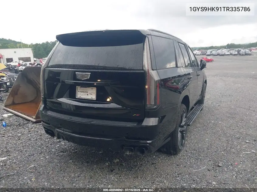 2026 Cadillac Escalade V VIN: 1GYS9HK91TR335786 Lot: 45558692