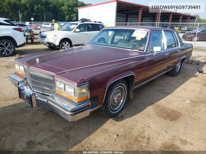 1986 Cadillac Fleetwood Brougham VIN: 1G6DW69Y6G9739491 Lot: 45527083