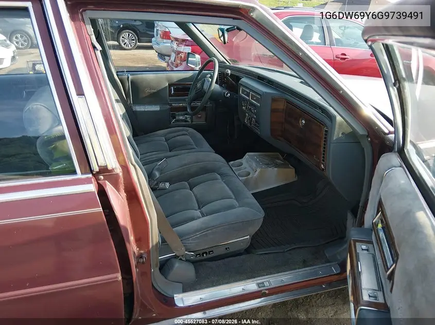 1986 Cadillac Fleetwood Brougham VIN: 1G6DW69Y6G9739491 Lot: 45527083