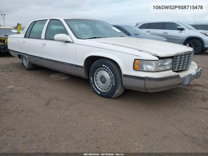 1995 Cadillac Fleetwood Brougham VIN: 1G6DW52P9SR715478 Lot: 45244184