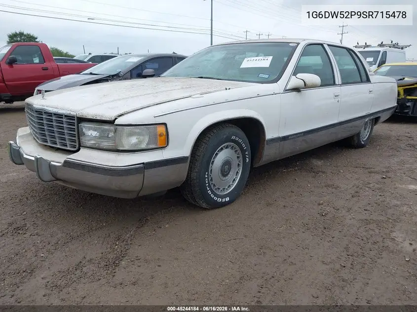 1995 Cadillac Fleetwood Brougham VIN: 1G6DW52P9SR715478 Lot: 45244184
