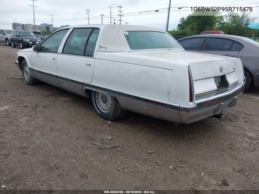 1995 Cadillac Fleetwood Brougham VIN: 1G6DW52P9SR715478 Lot: 45244184