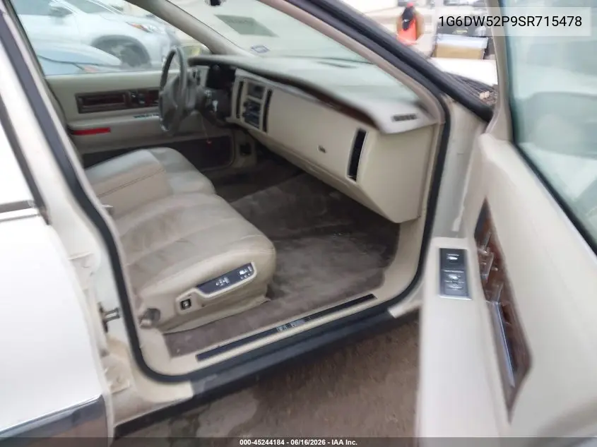 1995 Cadillac Fleetwood Brougham VIN: 1G6DW52P9SR715478 Lot: 45244184