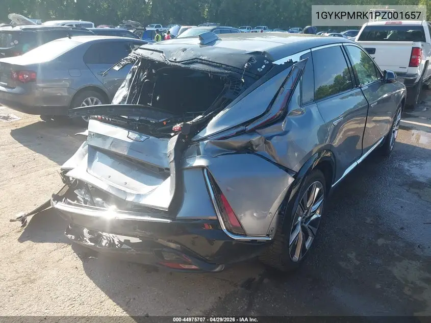 2023 Cadillac Lyriq Rwd Luxury VIN: 1GYKPMRK1PZ001657 Lot: 44975707