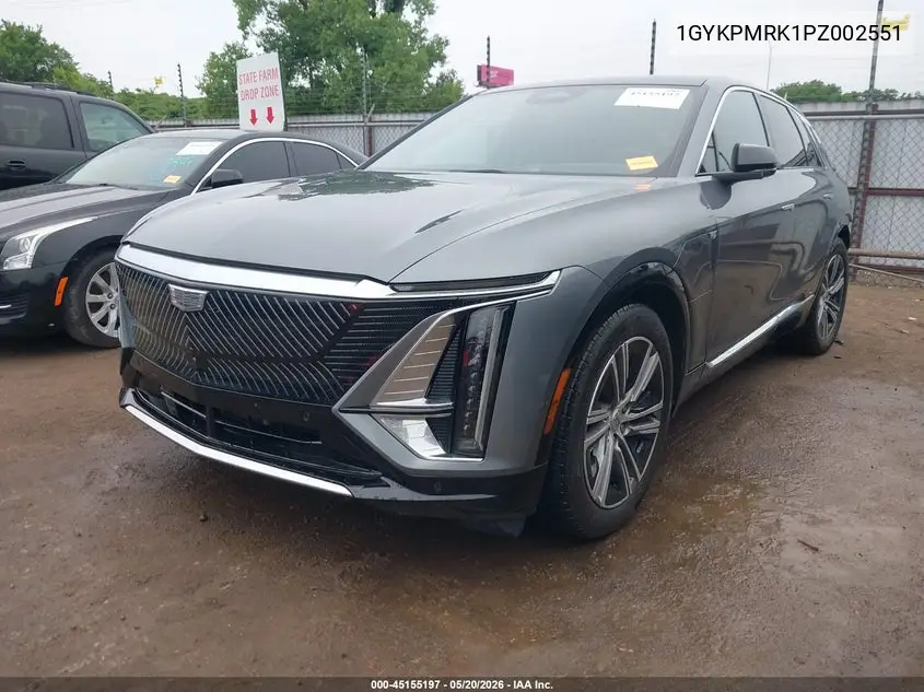 2023 Cadillac Lyriq Rwd Luxury VIN: 1GYKPMRK1PZ002551 Lot: 45155197