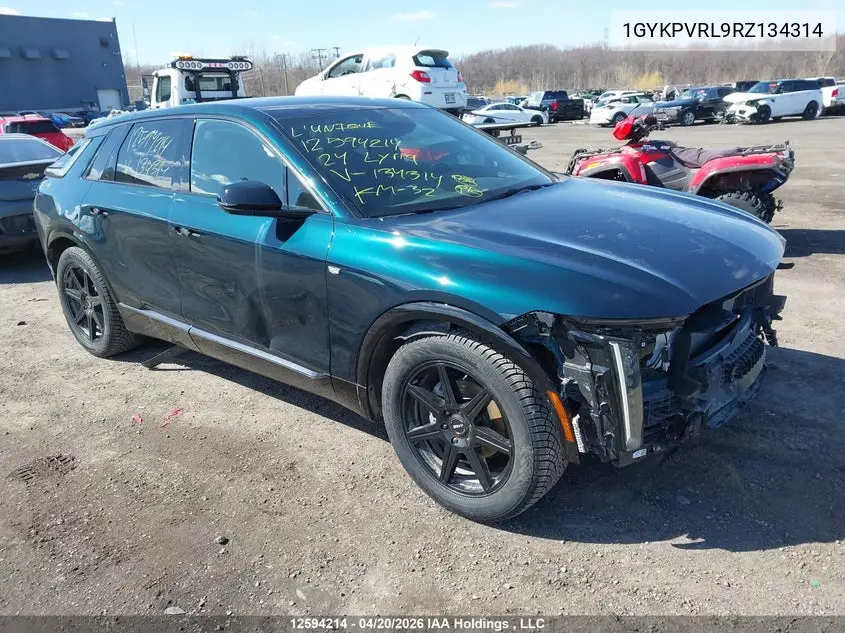 2024 Cadillac Lyriq Sport 2 VIN: 1GYKPVRL9RZ134314 Lot: 12594214