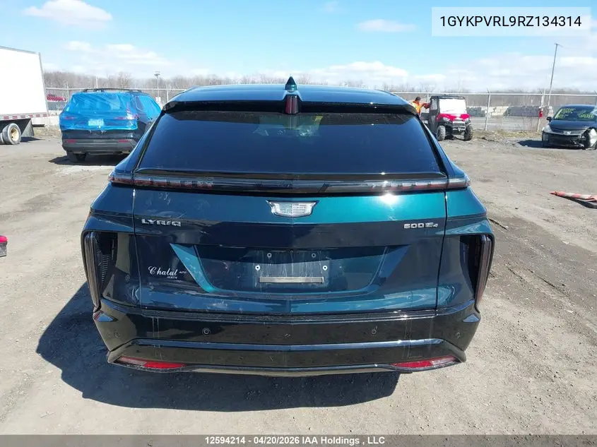 2024 Cadillac Lyriq Sport 2 VIN: 1GYKPVRL9RZ134314 Lot: 12594214